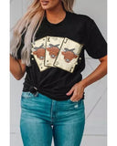 Azura Exchange Graphic Print Short Sleeve T Shirt - M