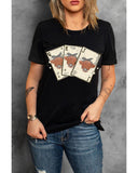 Azura Exchange Graphic Print Short Sleeve T Shirt - M