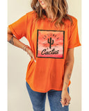 Azura Exchange Cactus Western Graphic Print Tee - M
