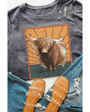 Azura Exchange Wild Land Western Fashion Graphic Tee - L