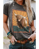 Azura Exchange Wild Land Western Fashion Graphic Tee - L