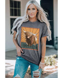 Azura Exchange Wild Land Western Fashion Graphic Tee - L