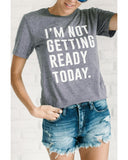 Azura Exchange Letter Print Crew Neck Graphic T-Shirt - XL