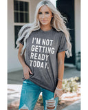 Azura Exchange Letter Print Crew Neck Graphic T-Shirt - XL