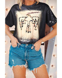 Azura Exchange Leopard Bleached Tee - L