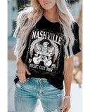 Azura Exchange Eagle Graphic Print Short Sleeve T Shirt - M