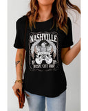 Azura Exchange Eagle Graphic Print Short Sleeve T Shirt - M