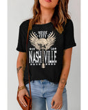 Azura Exchange Music City Graphic Print T-Shirt - L