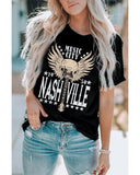 Azura Exchange Music City Graphic Print T-Shirt - L