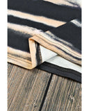 Azura Exchange Tie Dye Stripe Print Bleached T-Shirt - L