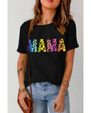 Azura Exchange Leopard Print Short Sleeve Graphic T-Shirt - XL