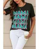 Azura Exchange Mama Letter Print Vintage Leopard Graphic T-Shirt - L