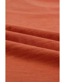 Azura Exchange Cotton Blend V Neck Tee with Front Pocket and Side Slits - L