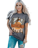 Azura Exchange Wild Cowboy Cactus Print Graphic Tee - 2XL