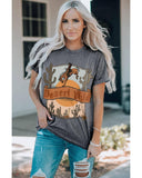Azura Exchange Wild Cowboy Cactus Print Graphic Tee - 2XL