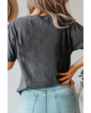 Azura Exchange Skull Bird Print Short Sleeve Tee - L