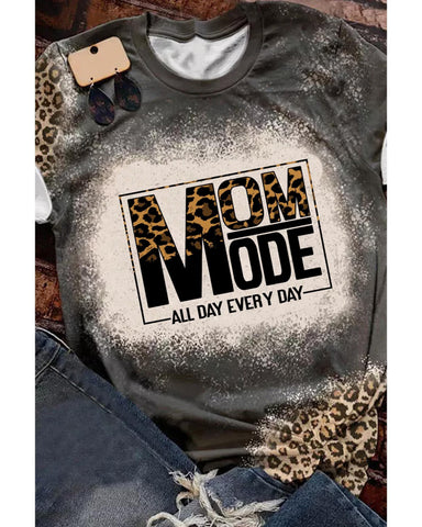 Azura Exchange Leopard Bleach Print Vintage Graphic Tee - S