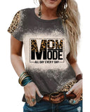 Azura Exchange Leopard Bleach Print Vintage Graphic Tee - S