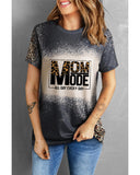 Azura Exchange Leopard Bleach Print Vintage Graphic Tee - S