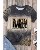 Azura Exchange Leopard Bleach Print Vintage Graphic Tee - S