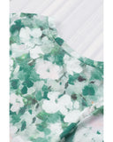 Azura Exchange Floral Print V Neck T-Shirt - M