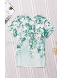 Azura Exchange Floral Print V Neck T-Shirt - M