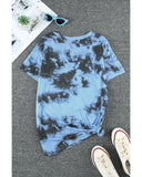 Azura Exchange V Neck Tie-dye T-shirt - S