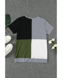 Azura Exchange Colorblock T-shirt with Slits - 2XL