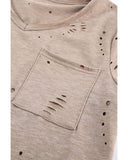 Azura Exchange Ripped Pocket Tee - L