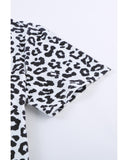 Azura Exchange Leopard Side Split T-shirt - S