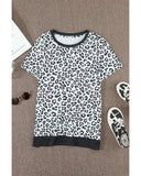 Azura Exchange Leopard Side Split T-shirt - S