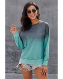 Azura Exchange Crewneck Ombre Long Sleeve Sweatshirt - M