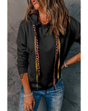 Azura Exchange Leopard Print Drop-shoulder Hoodie - 2XL