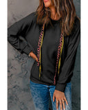 Azura Exchange Leopard Print Drop-shoulder Hoodie - M