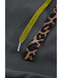 Azura Exchange Leopard Print Drop-shoulder Hoodie - M