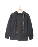 Azura Exchange Leopard Print Drop-shoulder Hoodie - S