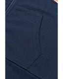 Azura Exchange Color Block Thumbhole Sleeve Full Zip Hoodie - L