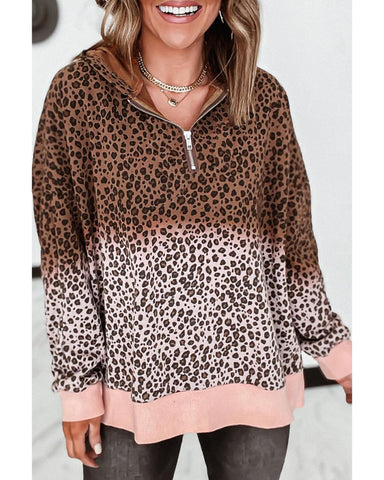 Azura Exchange Luxury Hooded Sweatshirt with Half Zip - M