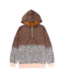 Azura Exchange Luxury Hooded Sweatshirt with Half Zip - M