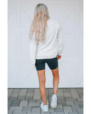 Azura Exchange Leopard Print Long Sleeve Sweatshirt - M