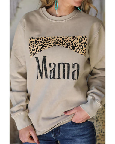 Azura Exchange Leopard Print Crewneck Sweatshirt - S