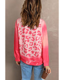 Azura Exchange Leopard Print Crew Neck Pullover Sweatshirt - 2XL