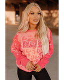 Azura Exchange Leopard Print Crew Neck Pullover Sweatshirt - 2XL