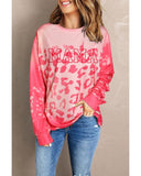 Azura Exchange Leopard Print Crew Neck Pullover Sweatshirt - 2XL
