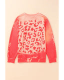Azura Exchange Leopard Print Crew Neck Pullover Sweatshirt - 2XL