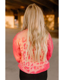 Azura Exchange Leopard Print Crew Neck Pullover Sweatshirt - 2XL