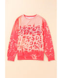 Azura Exchange Leopard Print Crew Neck Pullover Sweatshirt - 2XL