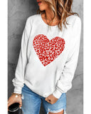 Azura Exchange Heart Graphic Pullover Sweatshirt - S