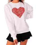 Azura Exchange Heart Graphic Pullover Sweatshirt - S