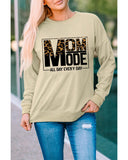 Azura Exchange Leopard Print Long Sleeve Sweatshirt - L